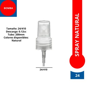 BOMBA SPRAY NATURAL 24/410